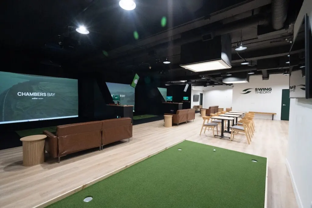 Putting area at Swing Theory