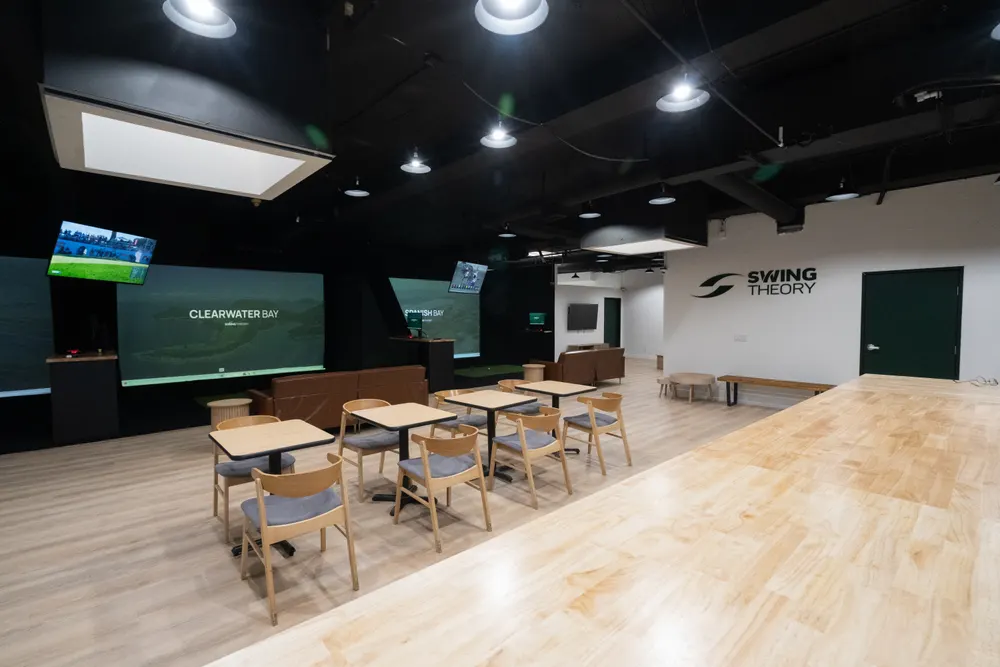 Swing Theory simulator bays in Pasadena